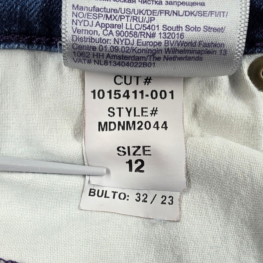 NYDJ Barbara Bootcut Jeans Cooper Wash Blue Denim MDNM2044-COOP-1 Size 12 - Picture 6 of 16